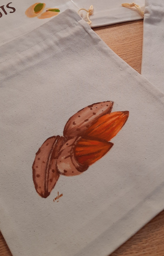 کیسه پارچه ای بادام